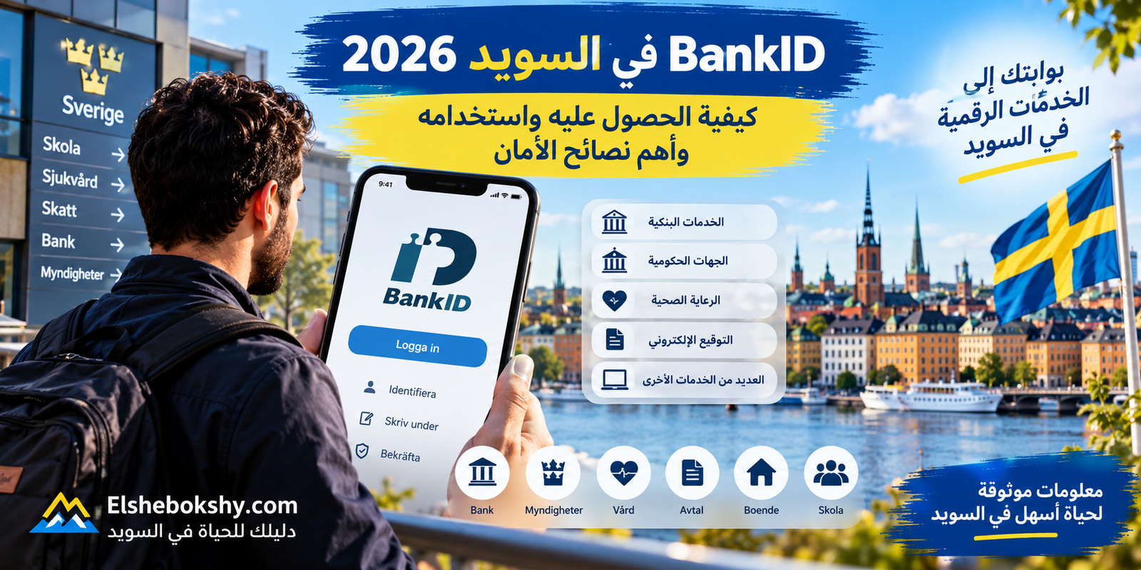 BankID في السويد 2026: كيفية الحصول عليه واستخدامه وأهم نصائح الأمان