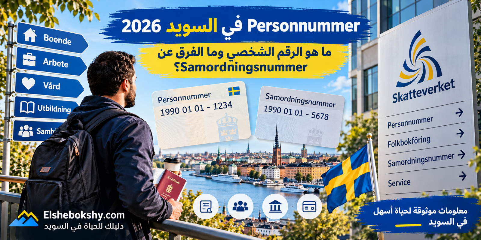 Personnummer في السويد 2026: ما هو الرقم الشخصي وما الفرق عن Samordningsnummer؟